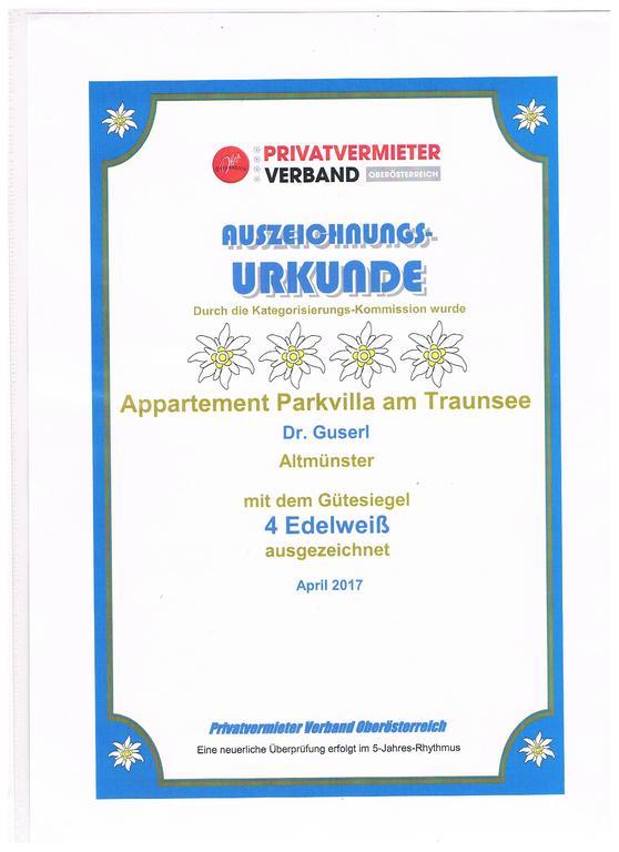 Apartment Parkvilla Traunsee Altmünster Exteriör bild